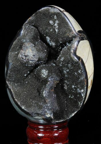 Septarian Dragon Egg Geode - Barite Crystals #88514